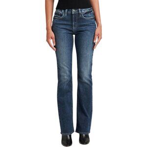 NEW Authentic by Silver Jeans The Curvy High Rise Bootcut Jean | Dark Denim